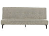 Sofa Bed Fabric Light Green 3 Seater