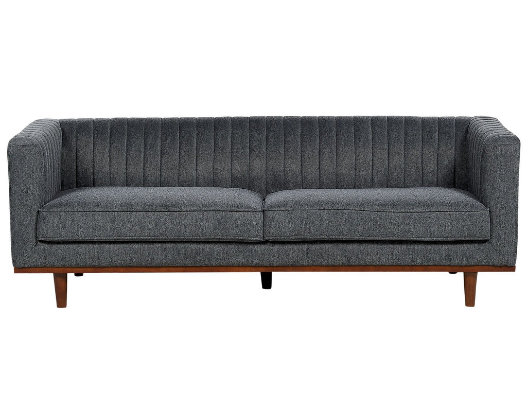 3 Seater Fabric Sofa Dark Grey SKAULE