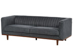 3 Seater Fabric Sofa Dark Grey SKAULE