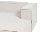 Left Hand 3 Seater Corner Sofa Beige VERNON