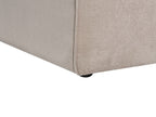Left Hand Velvet 3 Seater Corner Sofa Taupe Beige VERNON