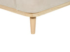 Corner Sofa SIMOS Corduroy Light Beige 3 Seater Right Hand