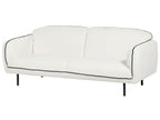 Boucle Sofa with Ottoman White TONSBERG