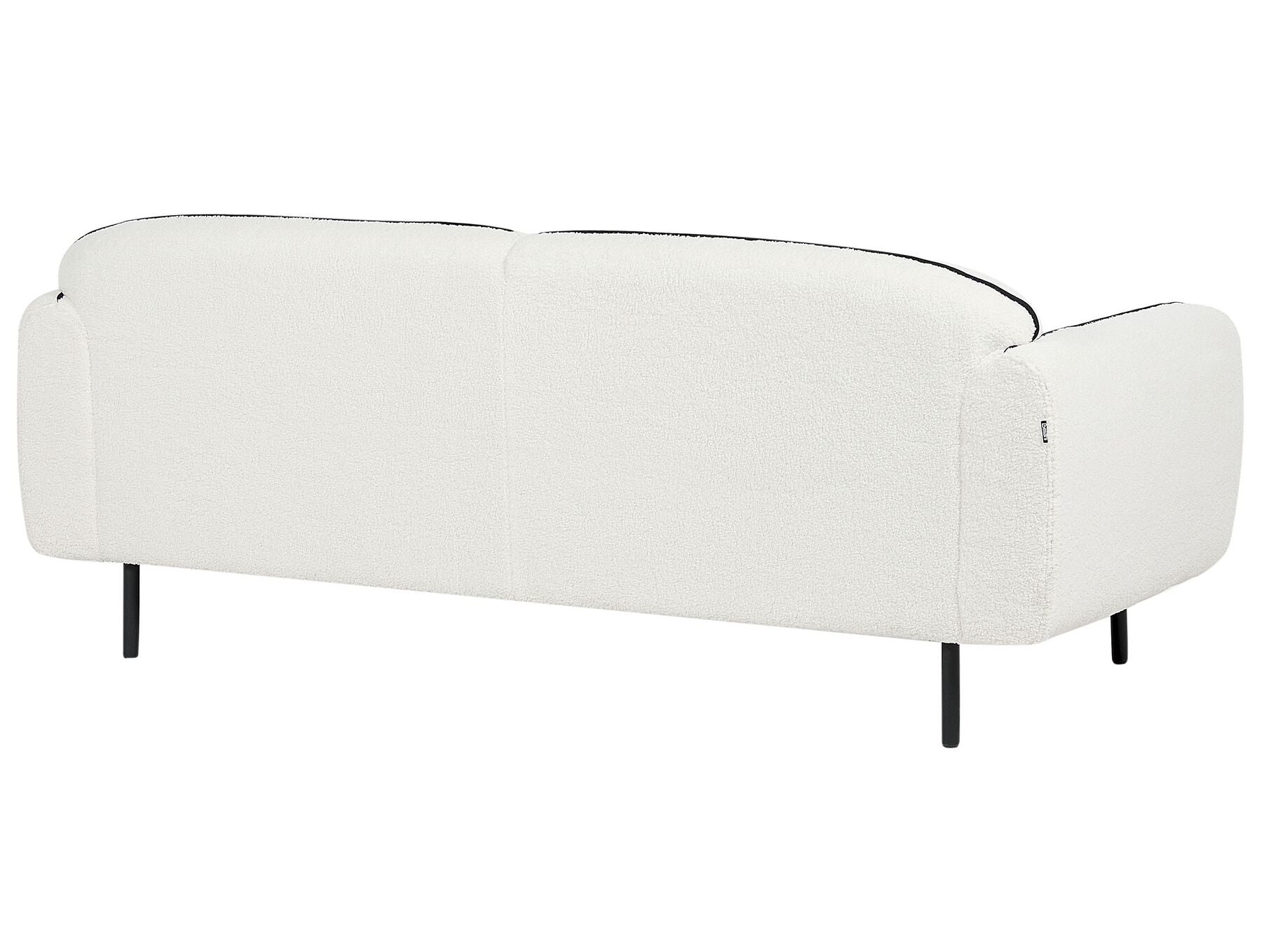 Boucle Sofa with Ottoman White TONSBERG