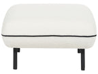 Boucle Sofa with Ottoman White TONSBERG