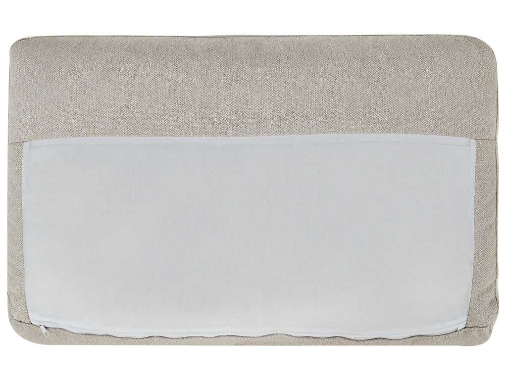 Corner Sofa NORA Fabric Beige 3 Seater Right Hand
