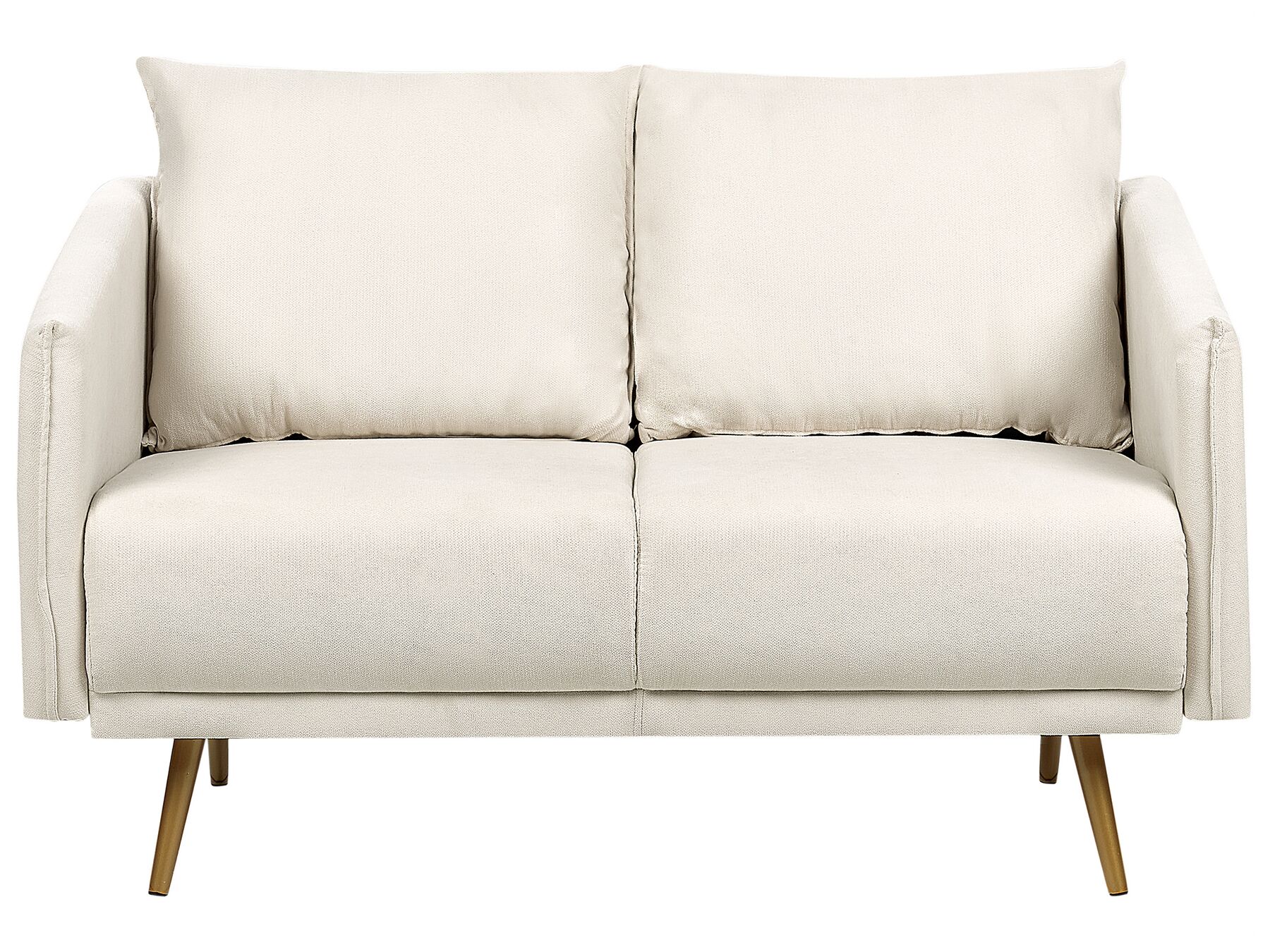 2 Seater Fabric Sofa Beige MAURA