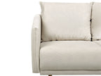 2 Seater Fabric Sofa Beige MAURA