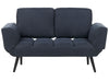 Fabric Sofa Bed Dark Blue