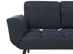 Fabric Sofa Bed Dark Blue BREKKE