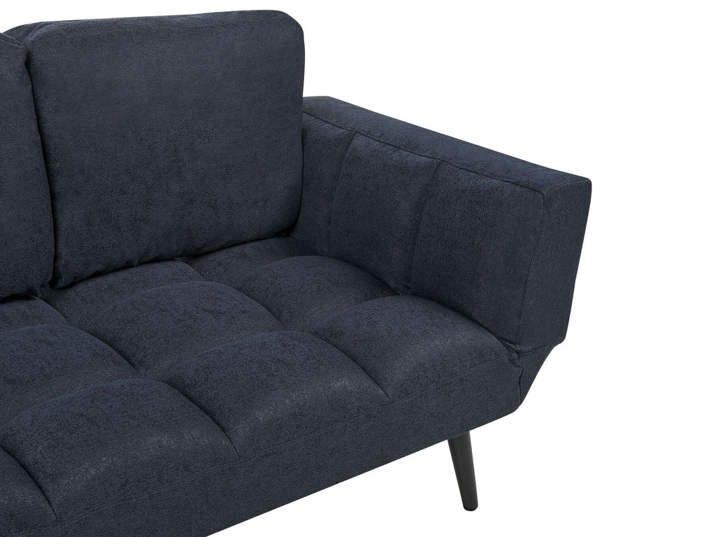 Fabric Sofa Bed Dark Blue BREKKE