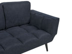 Fabric Sofa Bed Dark Blue BREKKE