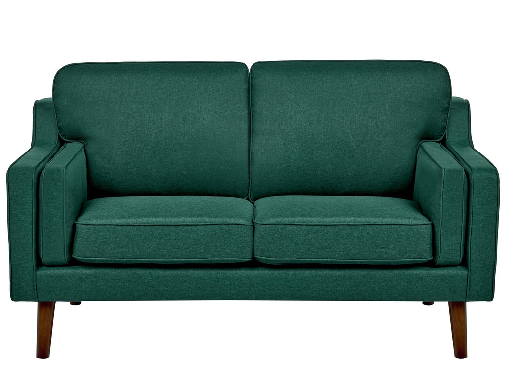 2 Seater Fabric Sofa Dark Green LOKKA