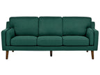 3 Seater Fabric Sofa Dark Green LOKKA