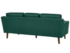 3 Seater Fabric Sofa Dark Green LOKKA