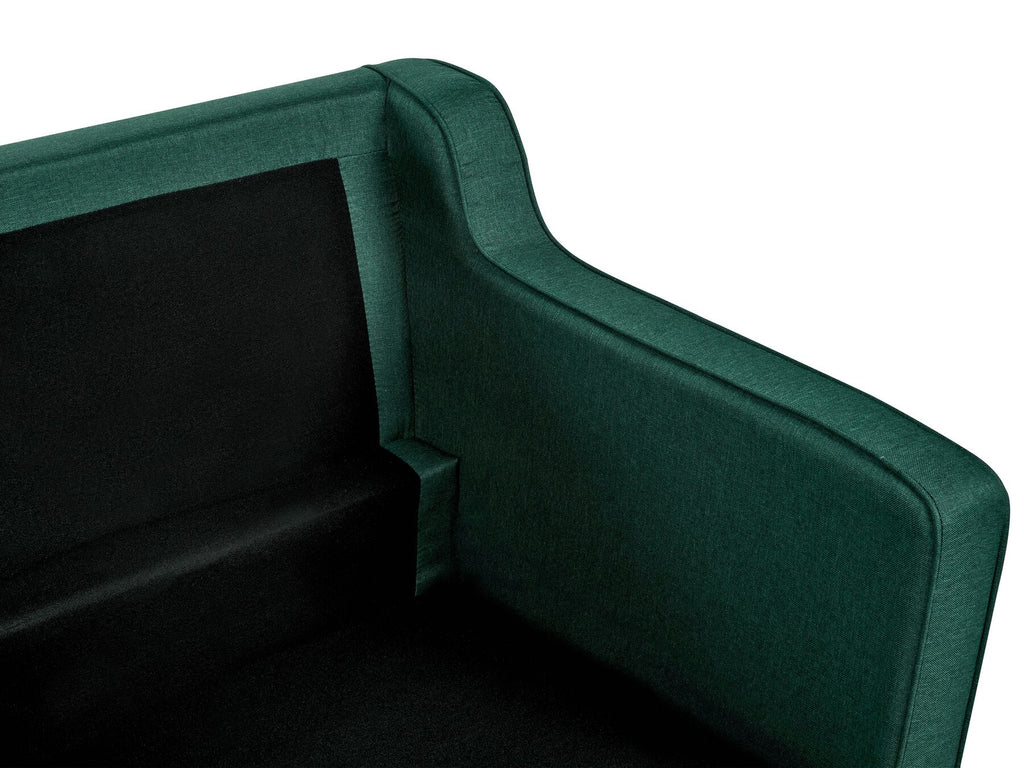 3 Seater Fabric Sofa Dark Green LOKKA