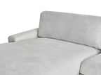 Corner Sofa MALOY Chenille Light Grey 3 Seater Right Hand