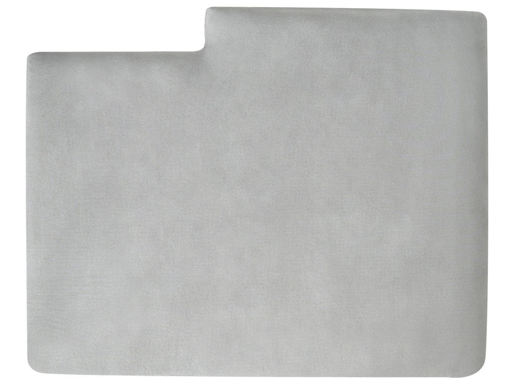 Corner Sofa MALOY Chenille Light Grey 3 Seater Right Hand