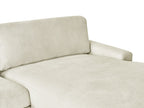 Corner Sofa MALOY Chenille Off-White 3 Seater Left Hand