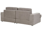 3 Seater Fabric Sofa Taupe ALLA