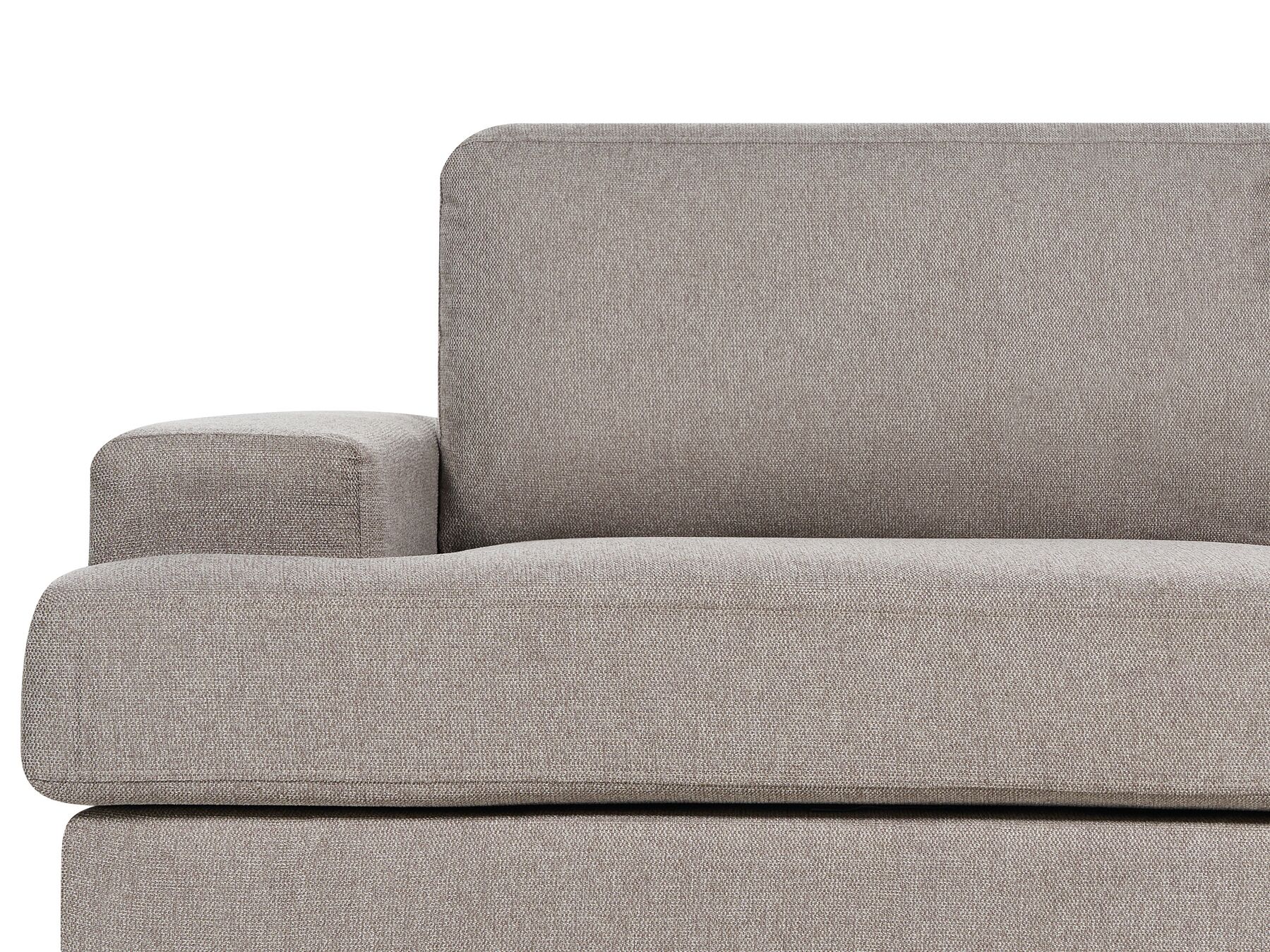 3 Seater Fabric Sofa Taupe ALLA