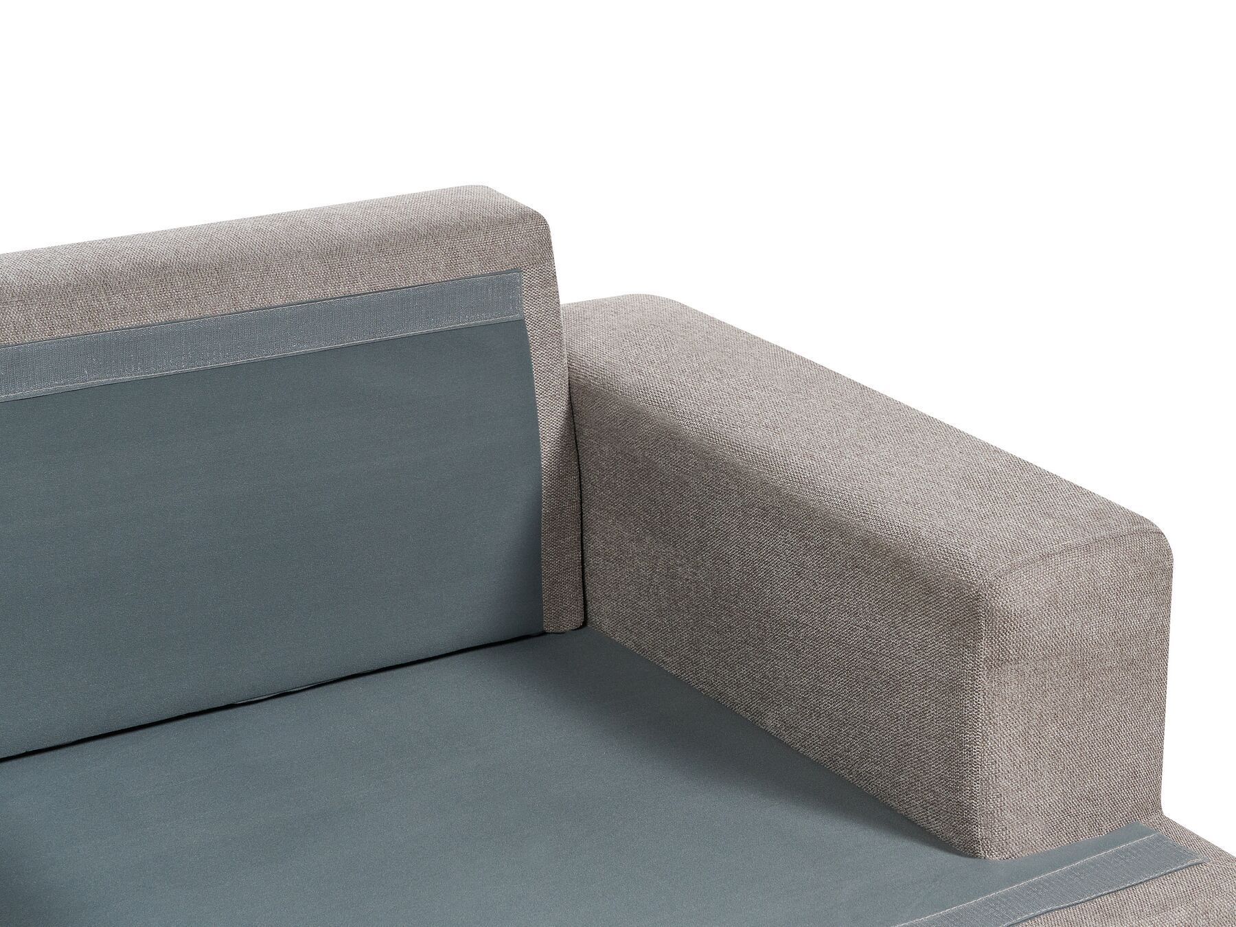 3 Seater Fabric Sofa Taupe ALLA