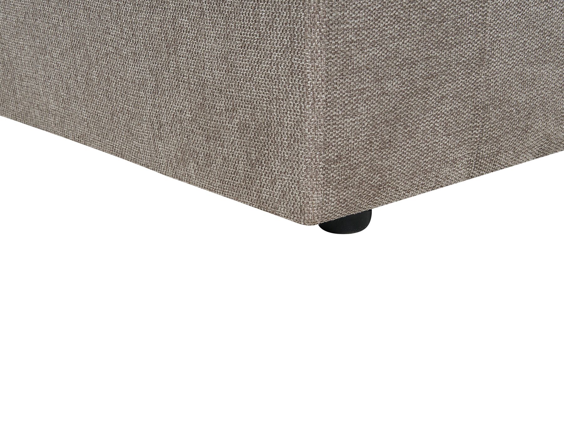 3 Seater Fabric Sofa Taupe ALLA