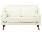 Sofa LOKKA Fabric Off-White 2 Seater
