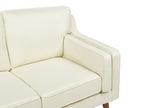 3 Seater Fabric Sofa Off-White LOKKA