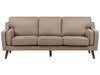 3 Seater Fabric Sofa Brown