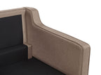 3 Seater Fabric Sofa Brown LOKKA