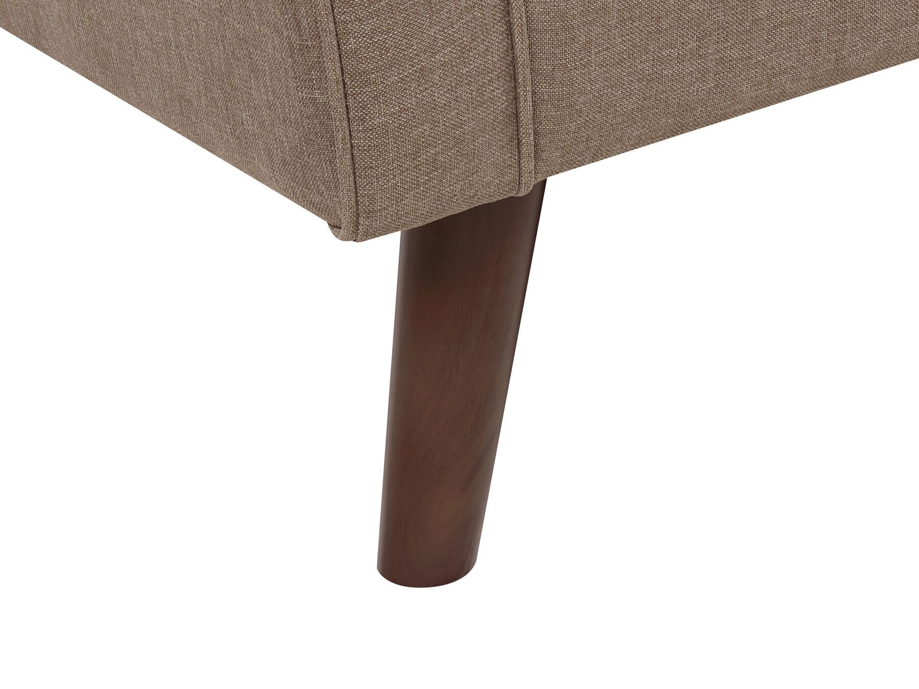 3 Seater Fabric Sofa Brown LOKKA