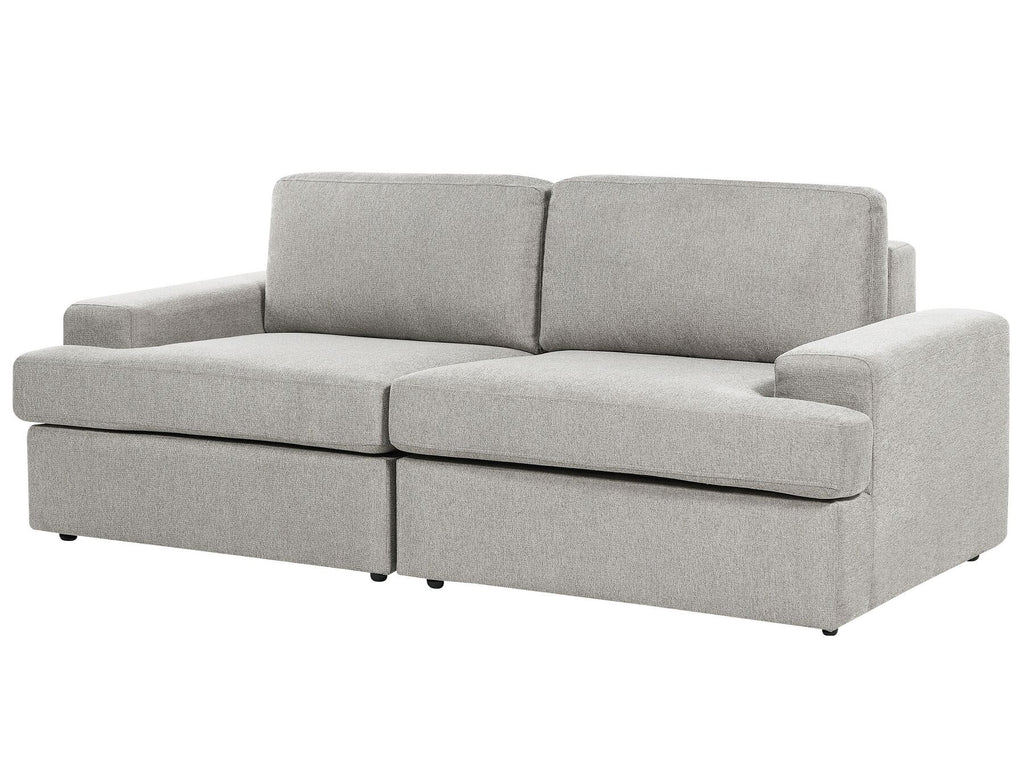 3 Seater Fabric Sofa Light Grey ALLA