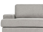 3 Seater Fabric Sofa Light Grey ALLA