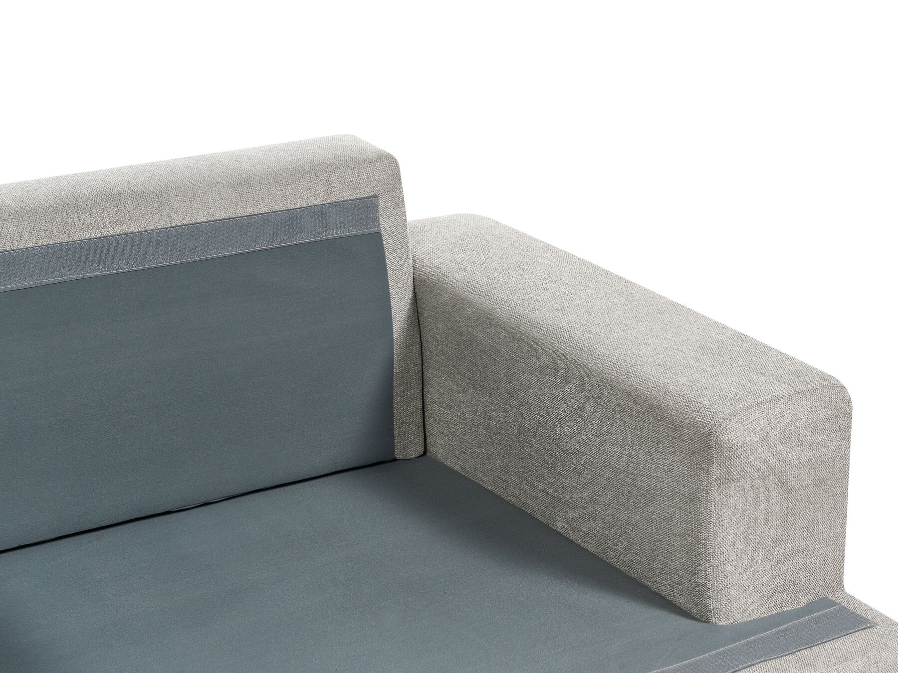 3 Seater Fabric Sofa Light Grey ALLA