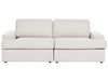 3 Seater Fabric Sofa Light Beige