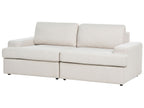 3 Seater Fabric Sofa Light Beige ALLA
