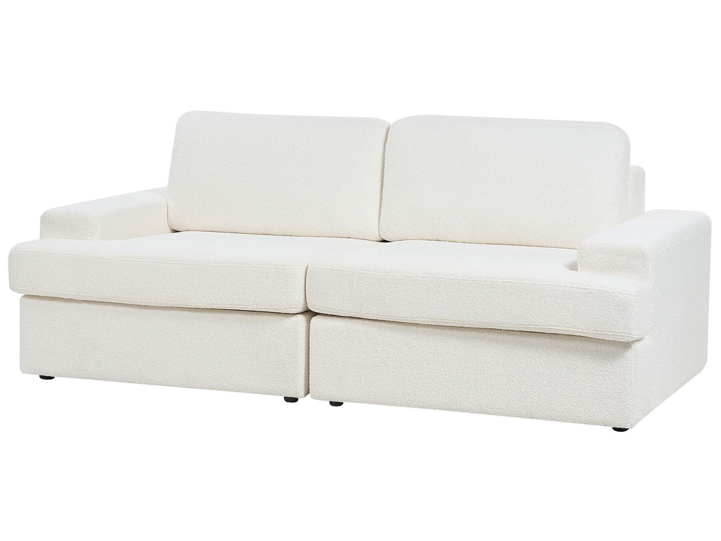 3 Seater Boucle Sofa White ALLA