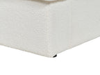 3 Seater Boucle Sofa White ALLA