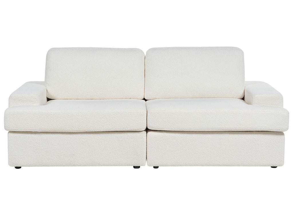 3 Seater Boucle Sofa White ALLA