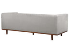 3 Seater Fabric Sofa Light Grey SKAULE
