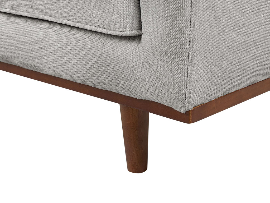 3 Seater Fabric Sofa Light Grey SKAULE