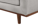 3 Seater Fabric Sofa Light Grey SKAULE