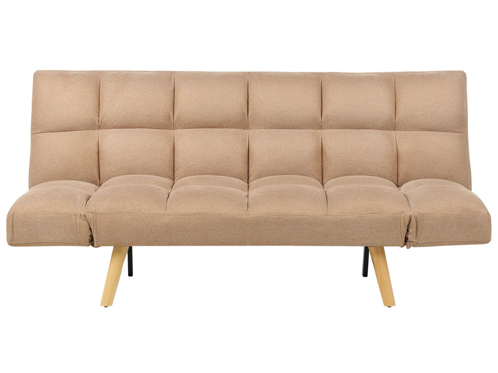 Sofa Bed INGARO Fabric Light Brown 2 Seater