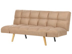 Sofa Bed INGARO Fabric Light Brown 2 Seater