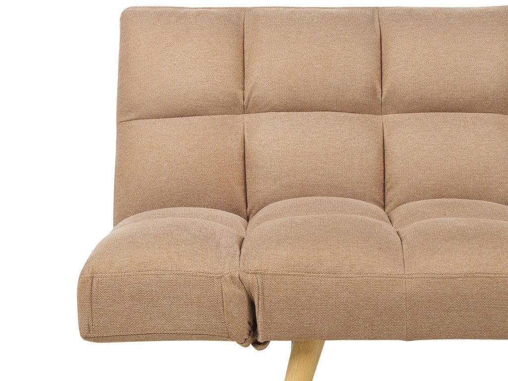 Sofa Bed INGARO Fabric Light Brown 2 Seater