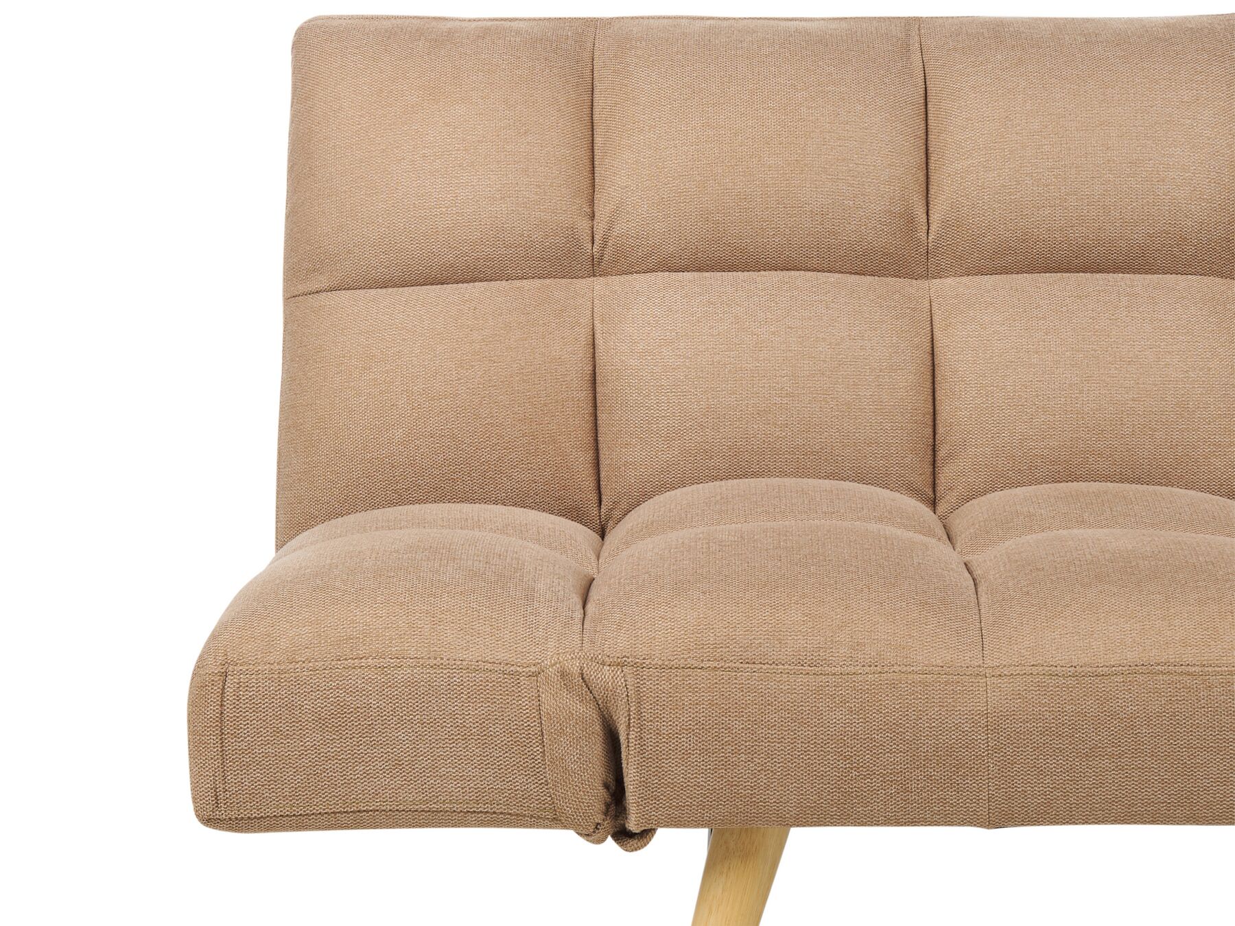Sofa Bed INGARO Fabric Light Brown 2 Seater
