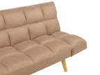 Sofa Bed INGARO Fabric Light Brown 2 Seater