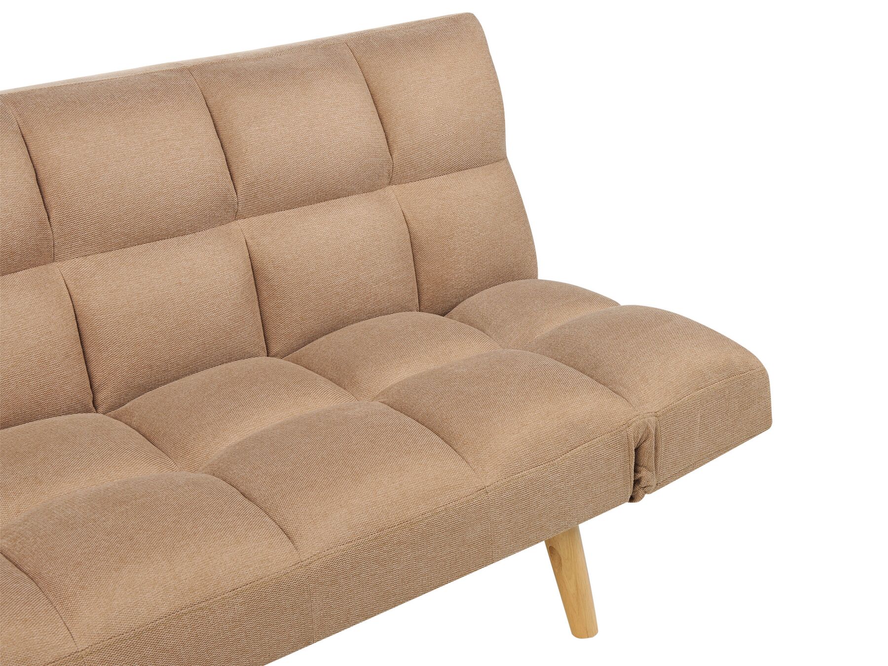 Sofa Bed INGARO Fabric Light Brown 2 Seater