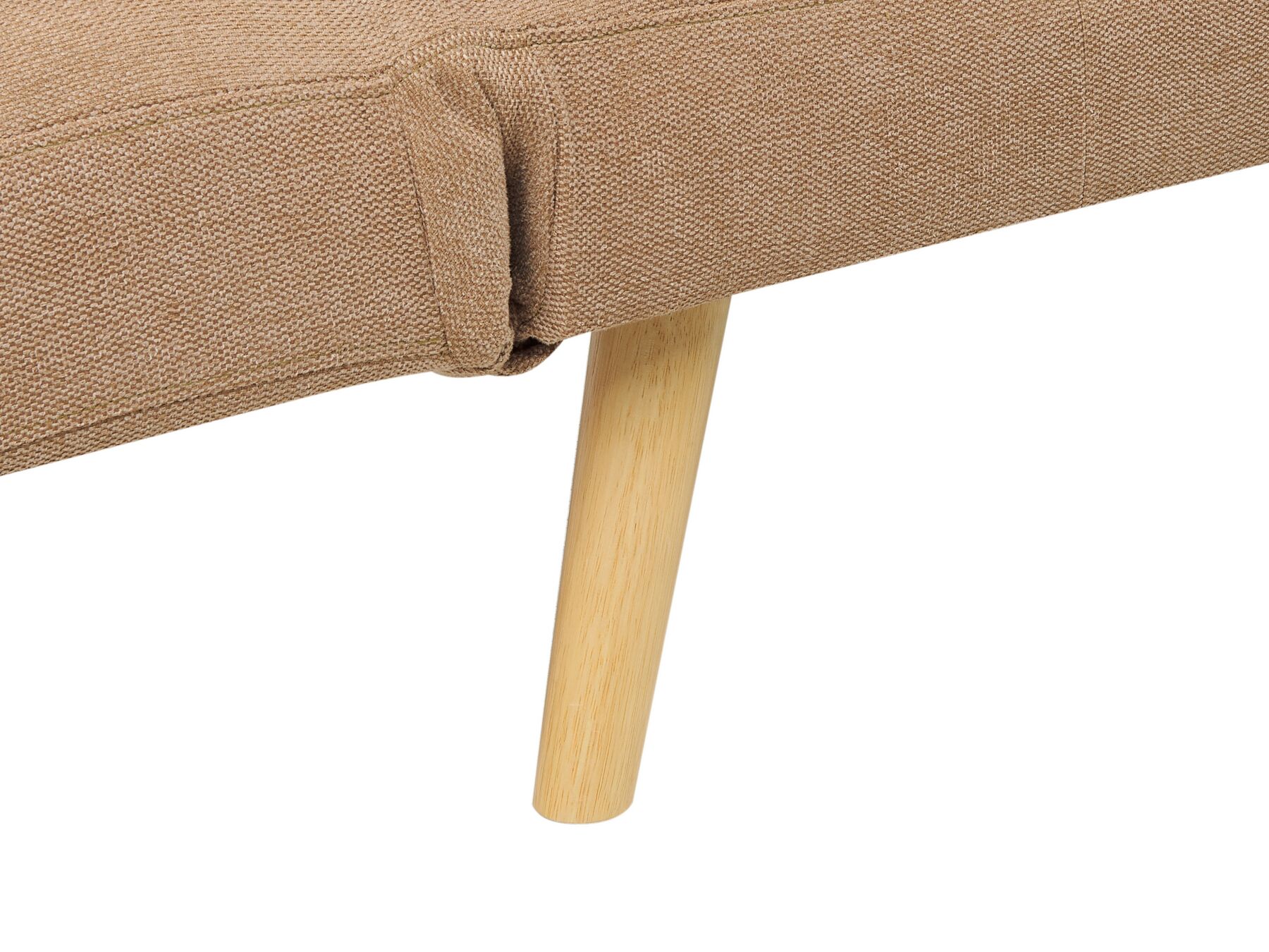 Sofa Bed INGARO Fabric Light Brown 2 Seater